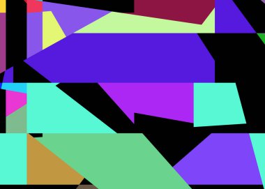 Geometrik soyutlama üretken sanat arkaplan çizimi