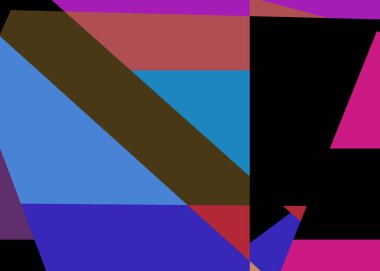 Geometrik soyutlama üretken sanat arkaplan çizimi