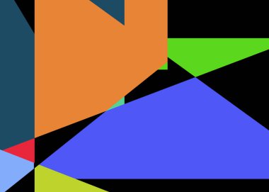 Geometrik soyutlama üretken sanat arkaplan çizimi