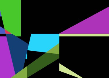 Geometrik soyutlama üretken sanat arkaplan çizimi