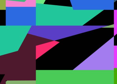 Geometrik soyutlama üretken sanat arkaplan çizimi