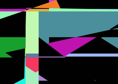 Geometrik soyutlama üretken sanat arkaplan çizimi