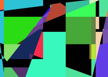 Geometrik soyutlama üretken sanat arkaplan çizimi