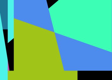 Geometrik soyutlama üretken sanat arkaplan çizimi