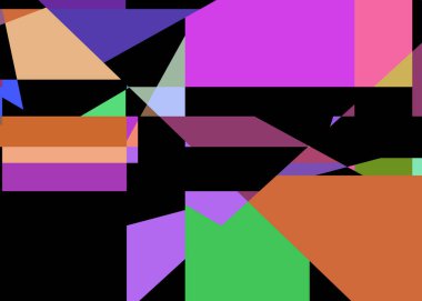 Geometrik soyutlama üretken sanat arkaplan çizimi