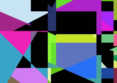 Geometrik soyutlama üretken sanat arkaplan çizimi