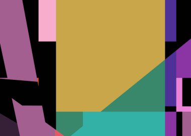 Geometrik soyutlama üretken sanat arkaplan çizimi