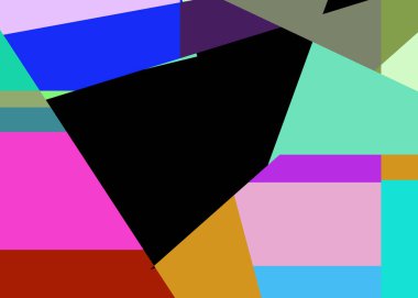 Geometrik soyutlama üretken sanat arkaplan çizimi