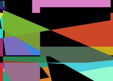 Geometrik soyutlama üretken sanat arkaplan çizimi