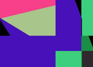 Geometrik soyutlama üretken sanat arkaplan çizimi