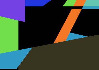 Geometrik soyutlama üretken sanat arkaplan çizimi