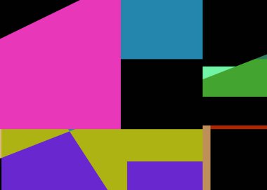 Geometrik soyutlama üretken sanat arkaplan çizimi