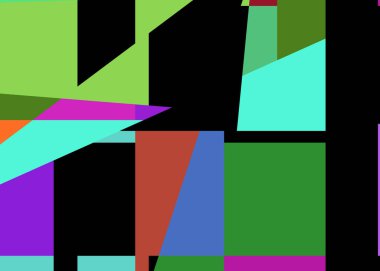 Geometrik soyutlama üretken sanat arkaplan çizimi