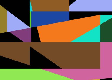 Geometrik soyutlama üretken sanat arkaplan çizimi