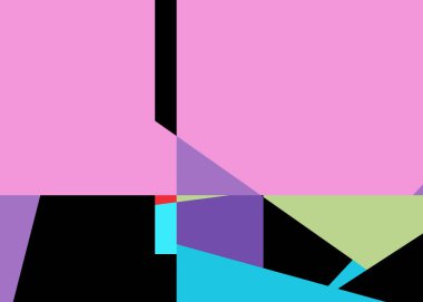 Geometrik soyutlama üretken sanat arkaplan çizimi