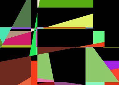 Geometrik soyutlama üretken sanat arkaplan çizimi