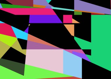 Geometrik soyutlama üretken sanat arkaplan çizimi