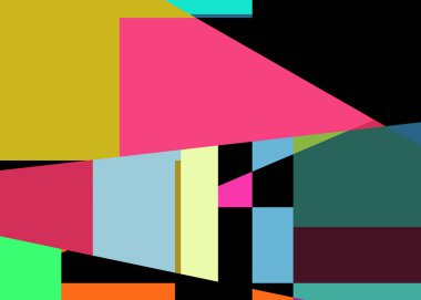 Geometrik soyutlama üretken sanat arkaplan çizimi