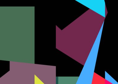 Geometrik soyutlama üretken sanat arkaplan çizimi