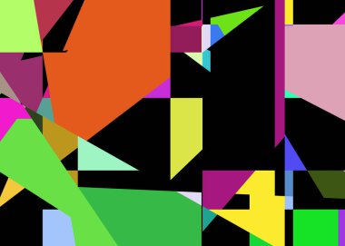 Geometrik soyutlama üretken sanat arkaplan çizimi