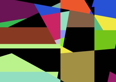 Geometrik soyutlama üretken sanat arkaplan çizimi