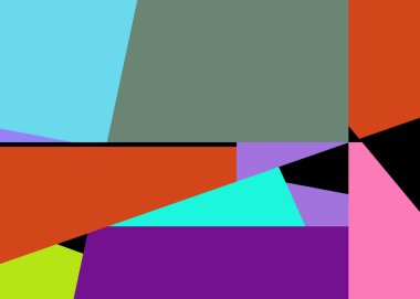 Geometrik soyutlama üretken sanat arkaplan çizimi