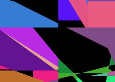 Geometrik soyutlama üretken sanat arkaplan çizimi