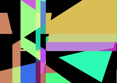 Geometrik soyutlama üretken sanat arkaplan çizimi