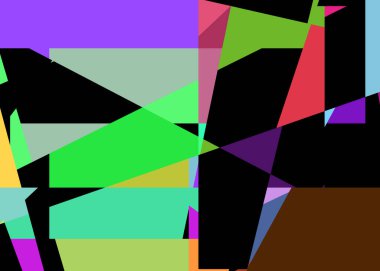 Geometrik soyutlama üretken sanat arkaplan çizimi