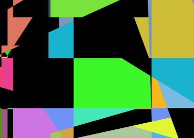 Geometrik soyutlama üretken sanat arkaplan çizimi