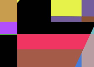 Geometrik soyutlama üretken sanat arkaplan çizimi