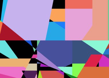 Geometrik soyutlama üretken sanat arkaplan çizimi