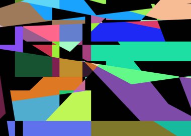 Geometrik soyutlama üretken sanat arkaplan çizimi