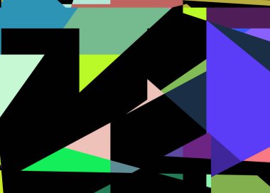 Geometrik soyutlama üretken sanat arkaplan çizimi