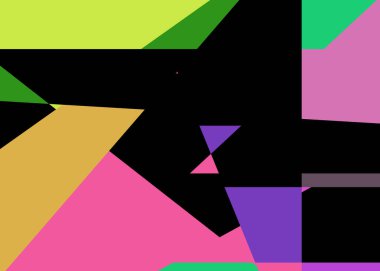 Geometrik soyutlama üretken sanat arkaplan çizimi