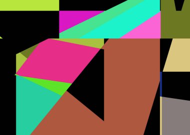 Geometrik soyutlama üretken sanat arkaplan çizimi