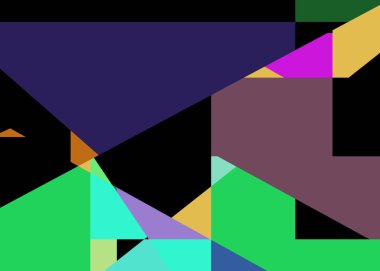 Geometrik soyutlama üretken sanat arkaplan çizimi