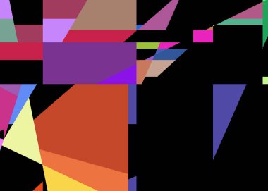 Geometrik soyutlama üretken sanat arkaplan çizimi