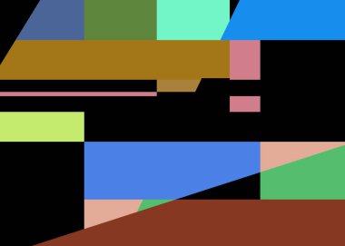 Geometrik soyutlama üretken sanat arkaplan çizimi