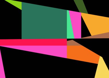 Geometrik soyutlama üretken sanat arkaplan çizimi