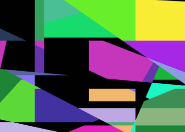 Geometrik soyutlama üretken sanat arkaplan çizimi