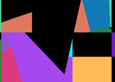 Geometrik soyutlama üretken sanat arkaplan çizimi