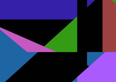 Geometrik soyutlama üretken sanat arkaplan çizimi