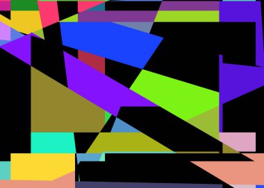 Geometrik soyutlama üretken sanat arkaplan çizimi