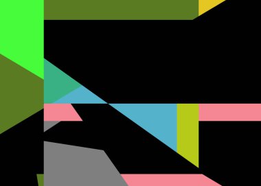 Geometrik soyutlama üretken sanat arkaplan çizimi