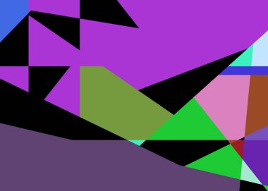 Geometrik soyutlama üretken sanat arkaplan çizimi