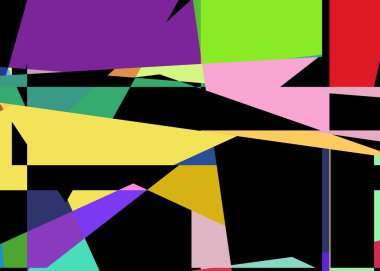 Geometrik soyutlama üretken sanat arkaplan çizimi