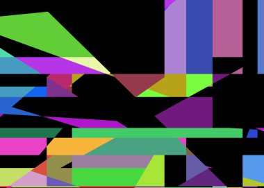 Geometrik soyutlama üretken sanat arkaplan çizimi