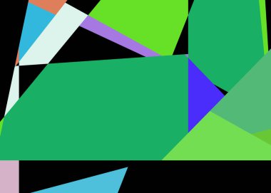 Geometrik soyutlama üretken sanat arkaplan çizimi