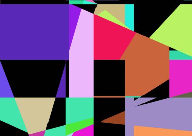 Geometrik soyutlama üretken sanat arkaplan çizimi